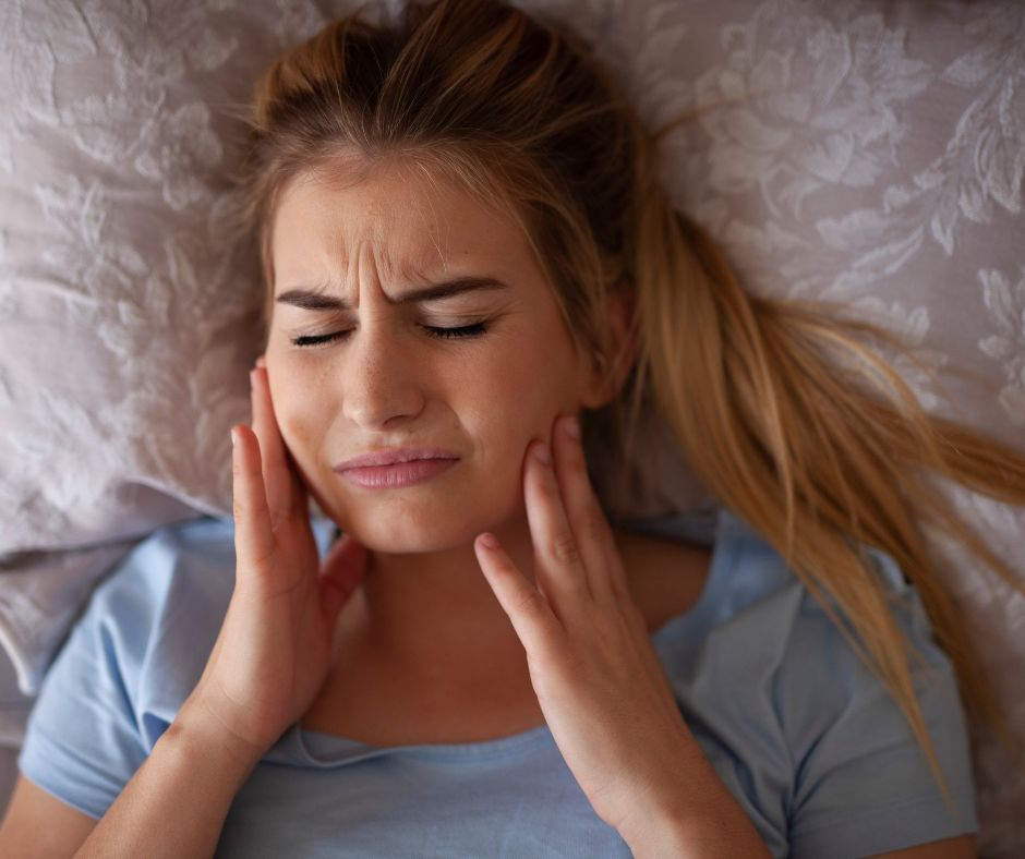 TMJ pain in jaw causing sleeping problems 